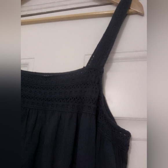 Universal Thread Blue Sleeveless Crochet Midi Dress - Picture 6 of 7